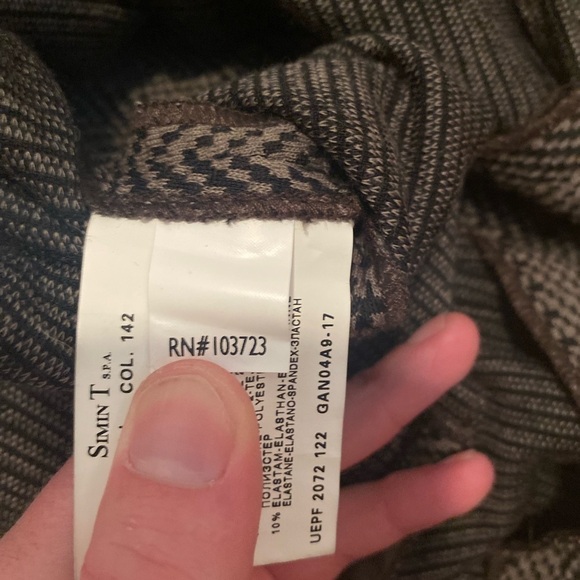 VINTAGE Armani Collezioni wool blend light weight blazer size 12 - Picture 6 of 8